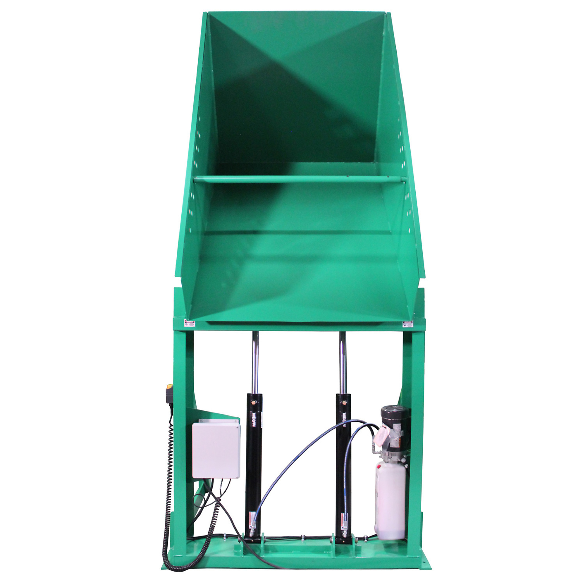 Valley Craft, Box Dumper, 51x48in. Chute, Capacity 4000 lb, Color Green, Model# F80171A1